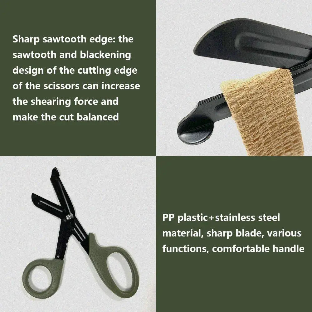 Medical Bandage Scissors Outdoor First Aid Shears Travel Set
