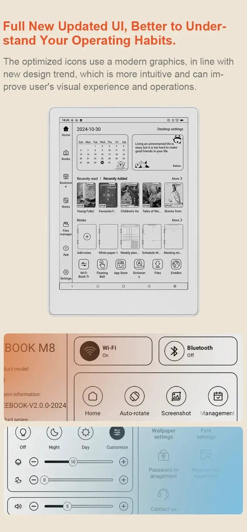 Long Battery E-Reader for Book Fans — product view 17