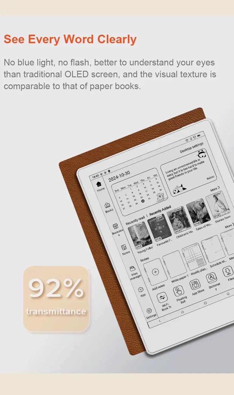 Long Battery E-Reader for Book Fans — product view 12