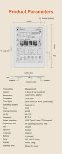 Long Battery E-Reader for Book Fans