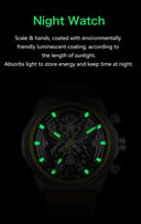 Chronograph Watch for Men Waterproof
