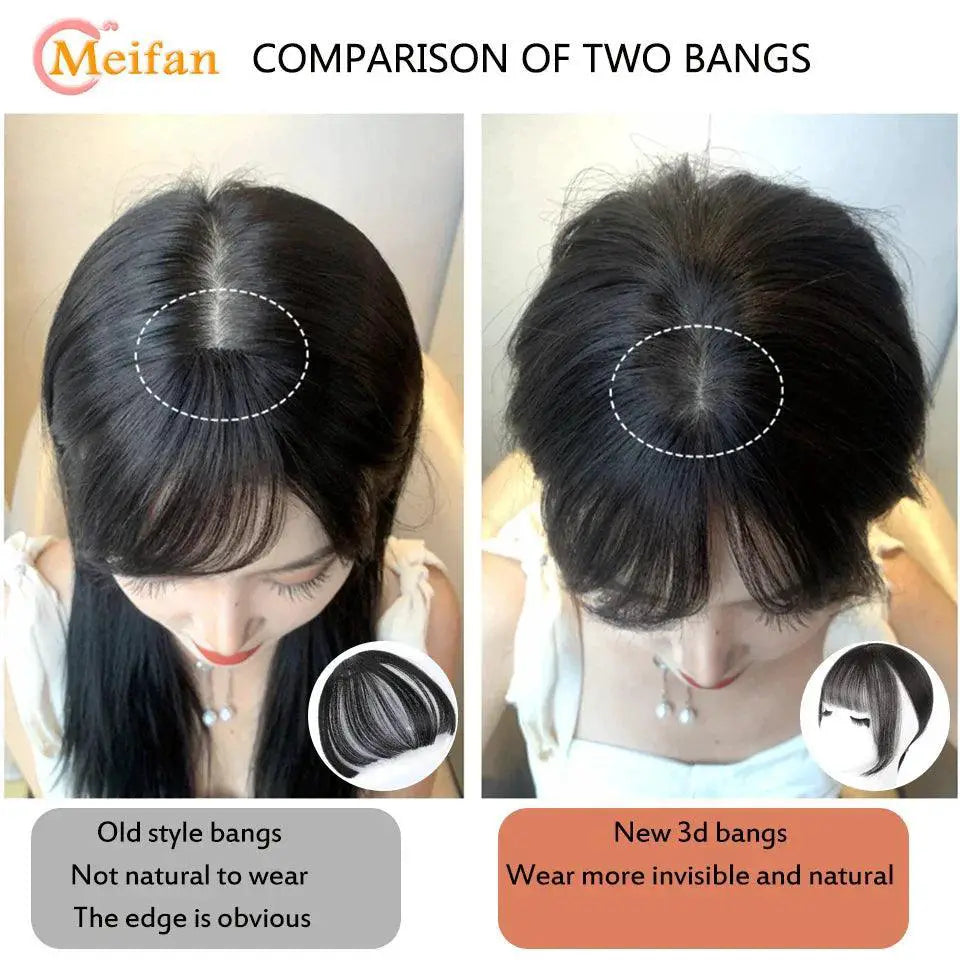 Meifan Clip - In Bangs Extension For Effortless Style Upgrade
