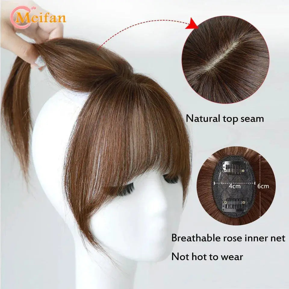 Meifan Clip-In Bangs Extension For Effortless Style Upgrade