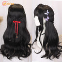 MEIFAN Lolita Wig: Vibrant Ombre Pink Cosplay Hairpiece