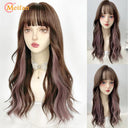 MEIFAN Lolita Wig: Vibrant Ombre Pink Cosplay Hairpiece