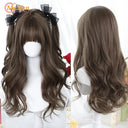 MEIFAN Lolita Wig: Vibrant Ombre Pink Cosplay Hairpiece
