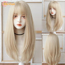 MEIFAN Lolita Wig: Vibrant Ombre Pink Cosplay Hairpiece