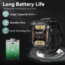 Outdoor Military Smartwatch GPS Health Tracker Device