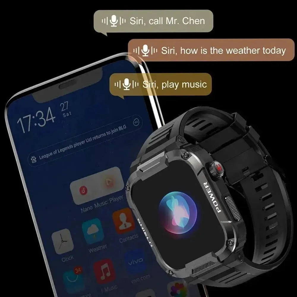 Outdoor Military Smartwatch GPS Health Tracker for Explorers