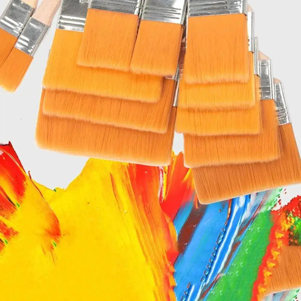 Memory Nylon Paint Brushes For Acrylic Oil Watercolor Kit