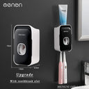 MENGNI Toothpaste Dispenser with Wall-Mounted Holder