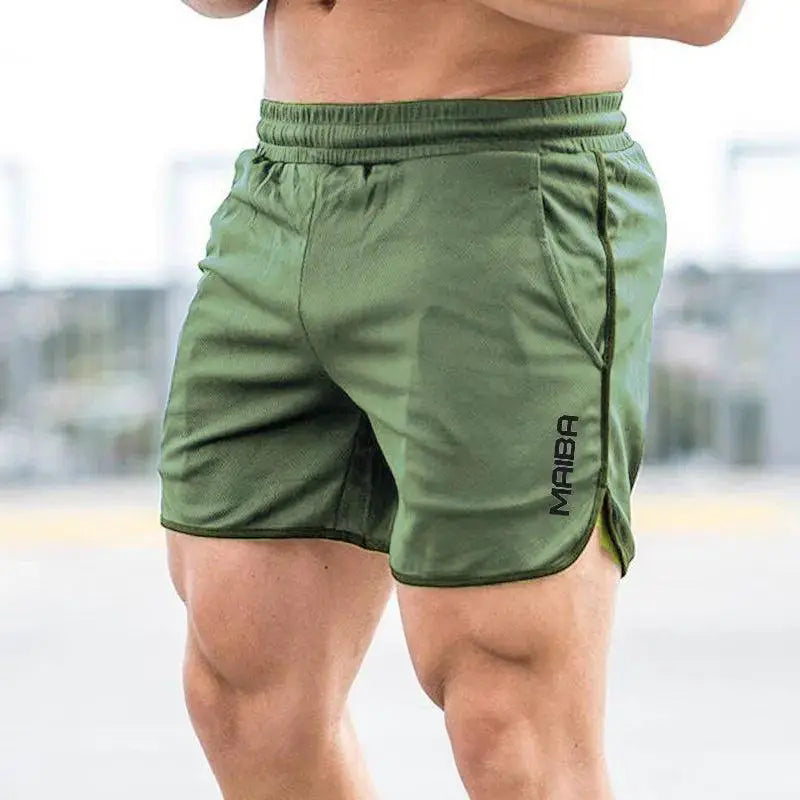 Men's Breathable Gym Shorts for Bodybuilding Performance Fit