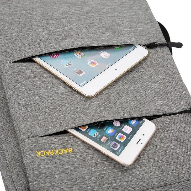 Mens Business Backpack USB Charging Casual Student Bag
