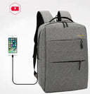 Men's Business Backpack USB Charging Casual Student School Bag