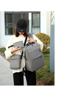 Men's Business Backpack USB Charging Casual Student School Bag