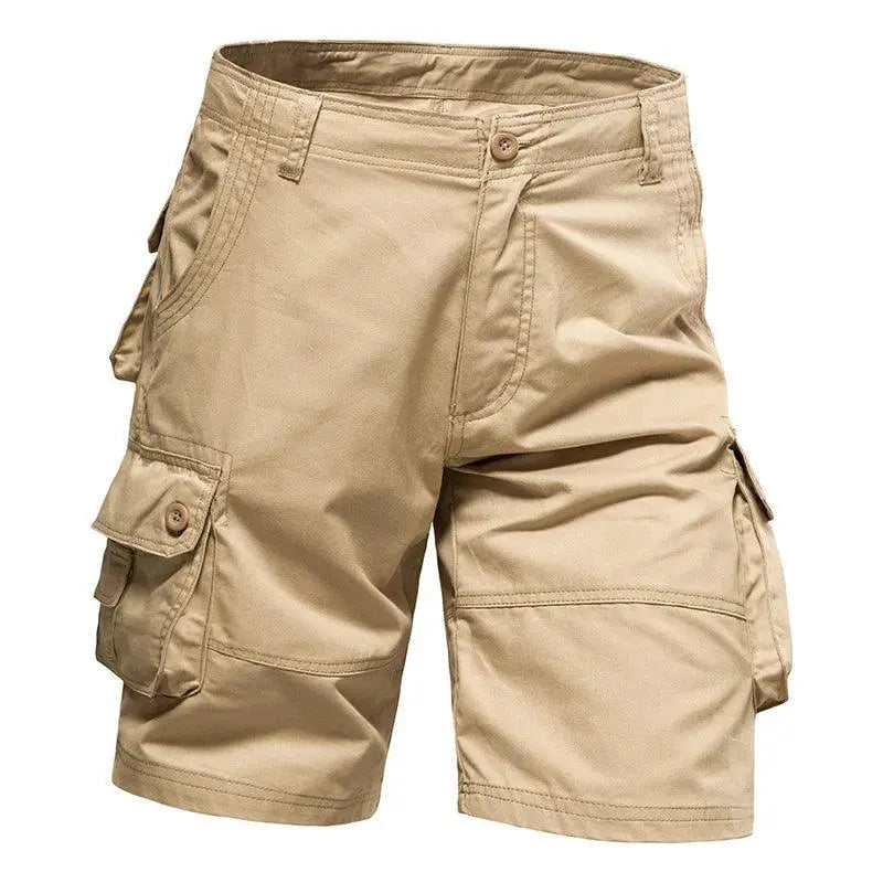 Men's Cotton Multi Pocket Summer Overalls for Beach Sports