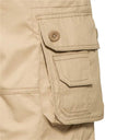 Men's Cotton Multi-Pocket Summer Overalls for Beach Sports