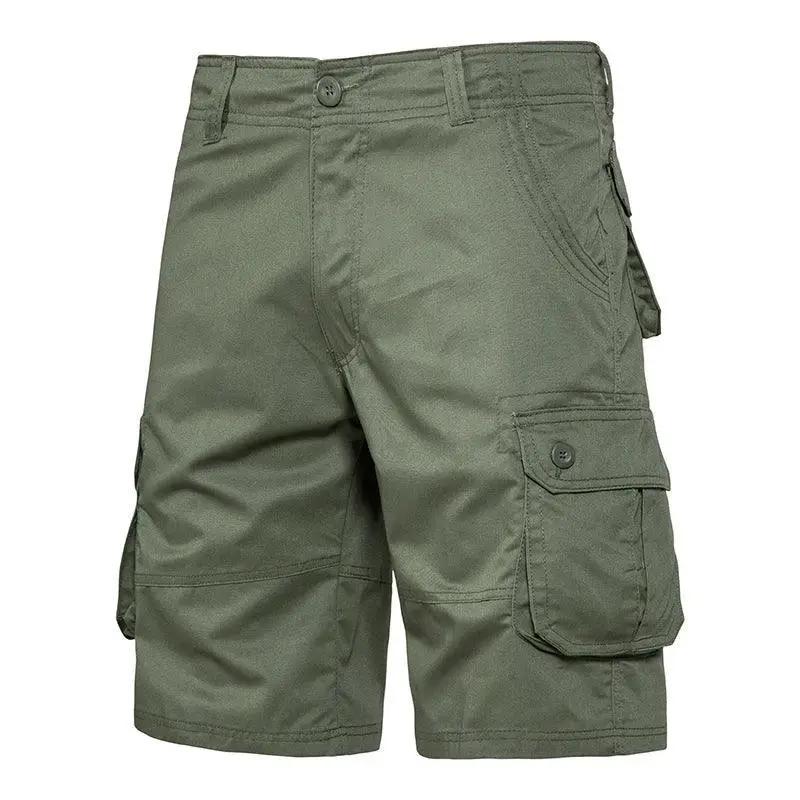 Men's Cotton Multi Pocket Summer Overalls for Beach Sports