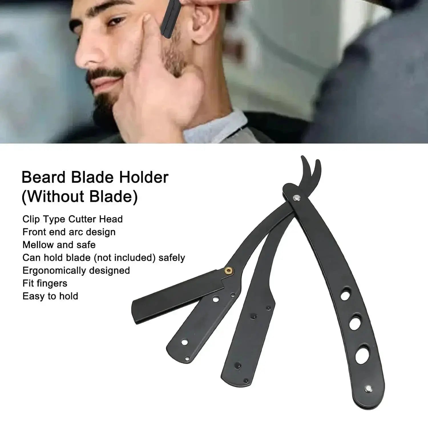 Mens Precision Folding Shaver For Barber Grooming Pro
