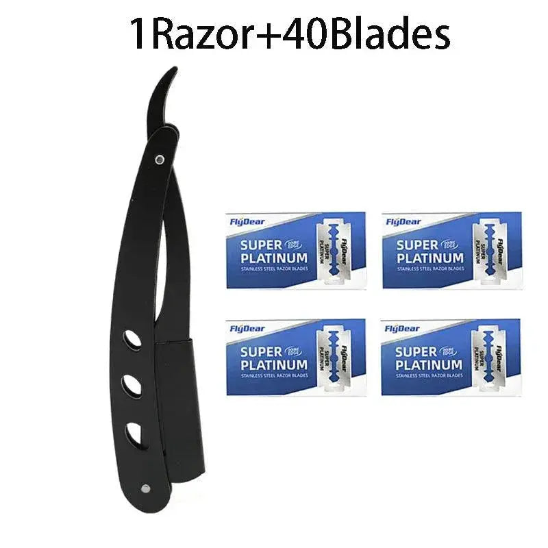 Mens Precision Folding Shaver For Barber Grooming Pro — product view 10