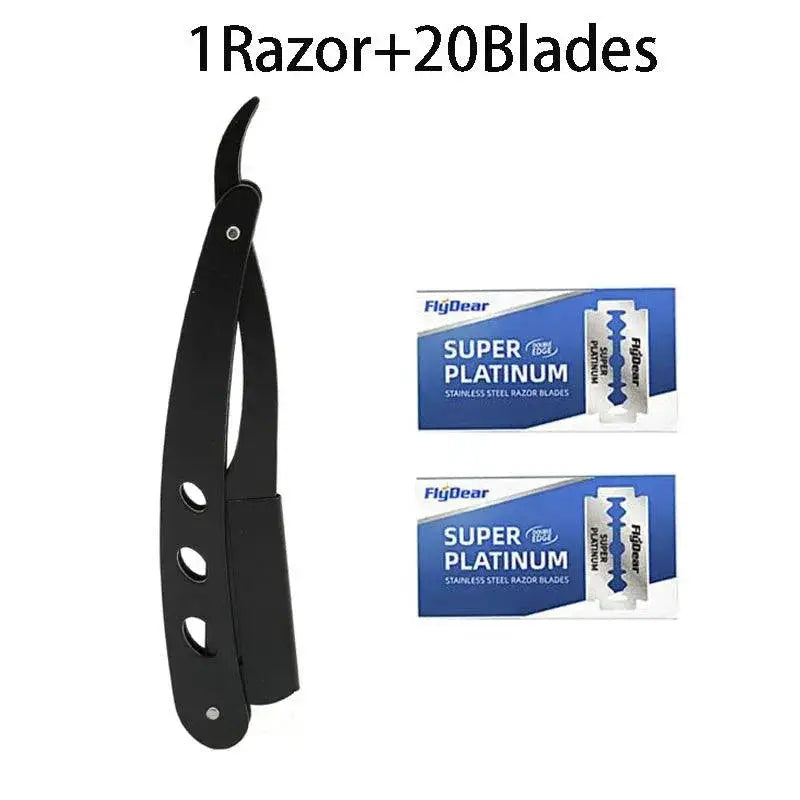 Mens Precision Folding Shaver For Barber Grooming Pro — product view 8