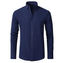 Men's Seamless Spandex Formal Dress Shirt Fashionable Slim Fit