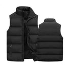 Men's Waterproof Zipper Vest Jacket for Winter Style Warmth