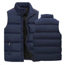 Men's Waterproof Zipper Vest Jacket for Winter Style Warmth