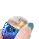Mermaid Tail Nail Brush Kit for Soft Nail Care Cleaning