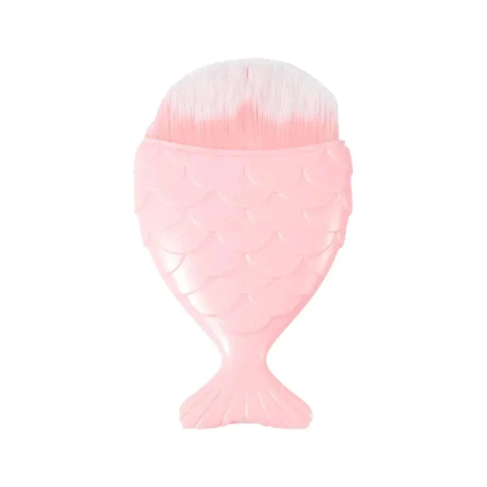 Mermaid Tail Nail Brush Kit Soft Nail Care Gentle Cleaning