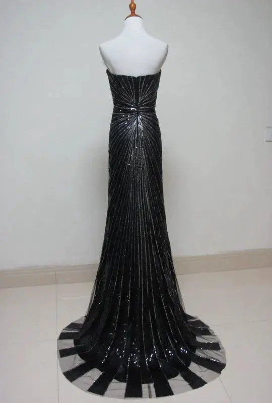 Mesh Dress For Elegant Performance Attire On Stage