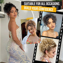 Messy Bun Hair Extension Curly Wave Glamour Style Accessory