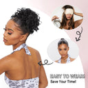 Messy Bun Hair Extension Curly Wave Glamour Style Accessory
