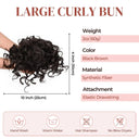 Messy Bun Hair Extension Curly Wave Glamour Style Accessory