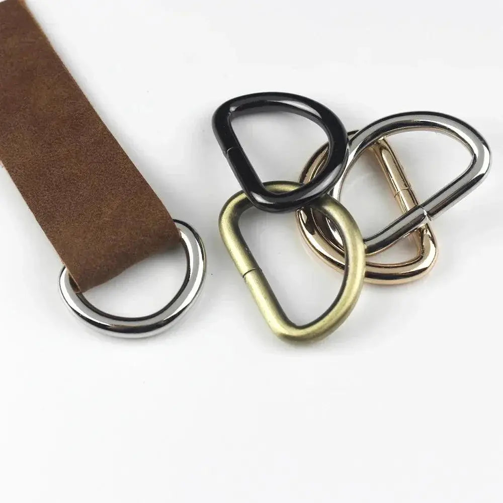 Metal D Ring Buckle For Leather Craft Straps And Bags