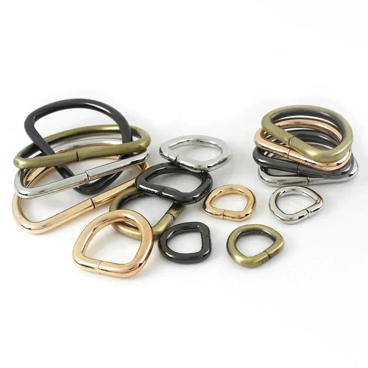 Metal D Ring Buckle For Leather Craft Straps And Bags