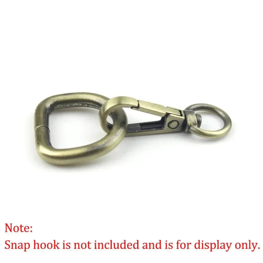 Metal D Ring Buckle For Leather Craft Straps And Bags