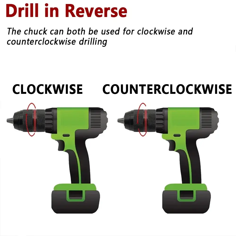 Metal Heavy Duty Keyless Drill Chuck Hex Shank Adaptor