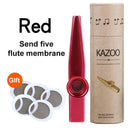 Metal Kazoo Musical Instruments With 5 Pcs Flute Gift