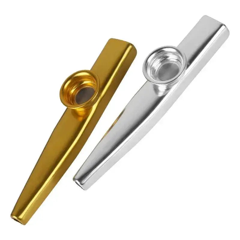 Metal Kazoo and 5 Piece Flute Gift Set for Musicians