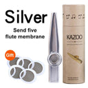 Metal Kazoo Musical Instruments With 5 Pcs Flute Gift
