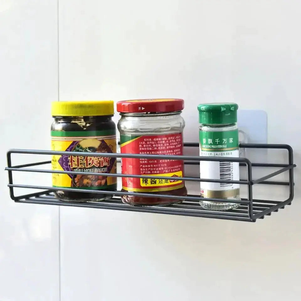 Metal Wall Shelf Organizer For Bathroom Kitchen Storage