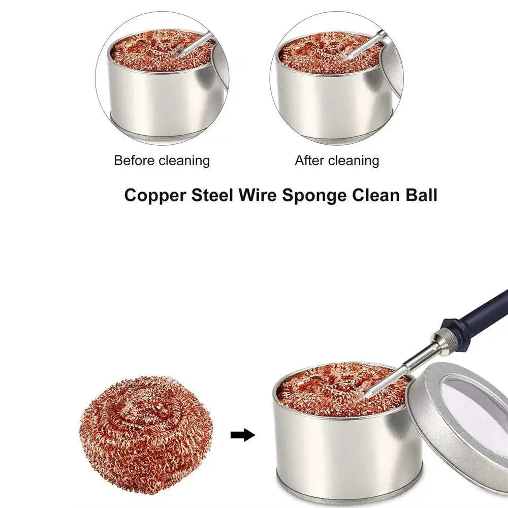 Durable Metal Wire Solder Iron Cleaner For Tin Removal