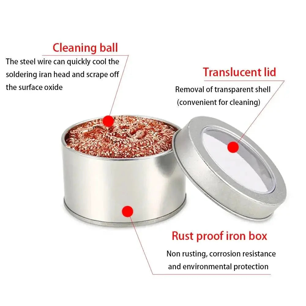 Durable Metal Wire Solder Iron Cleaner For Tin Removal
