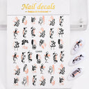 Metallic Nail Art Stickers Trendy 3D Strip Tape Designs