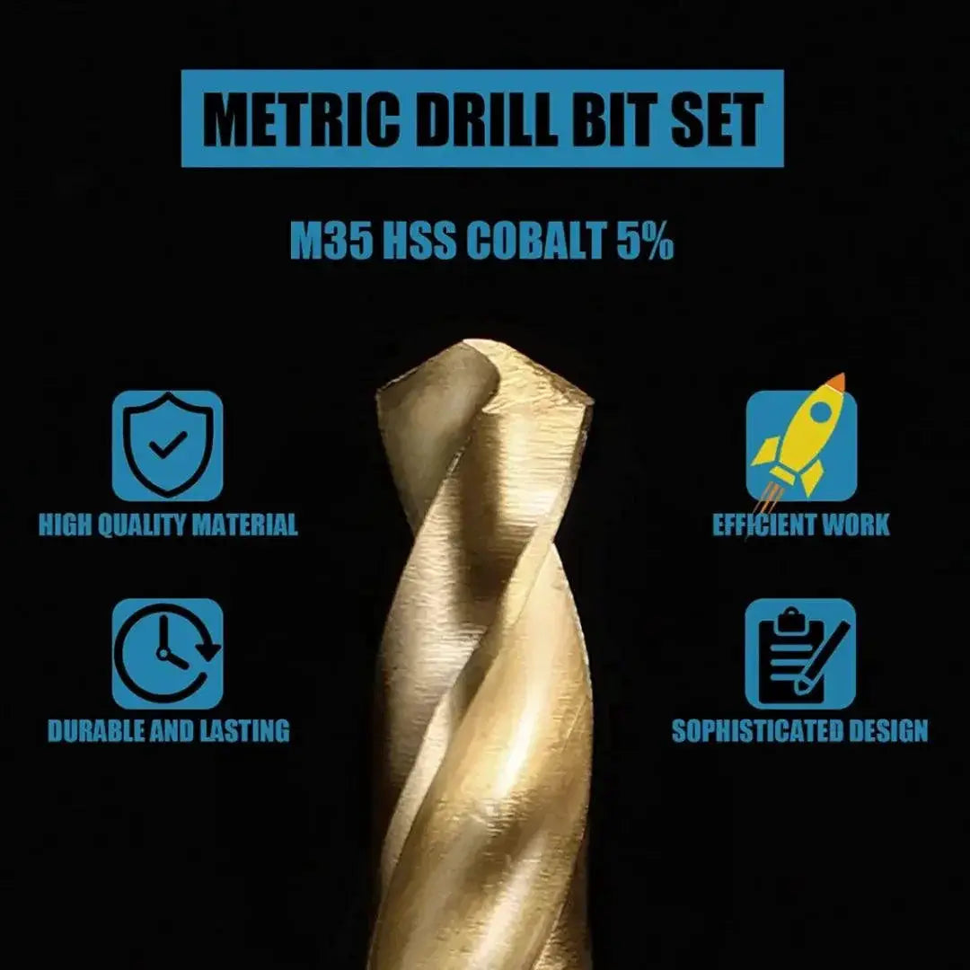 Metric Drill Bits Set Precision Masonry Carbide 13 Piece