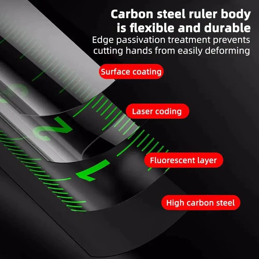 Metric Self Locking Fluorescent Tape Measure 5M 7.5M 10M