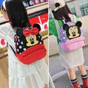 Mickey & Minnie Floral Denim Backpack Disney Kids Bag