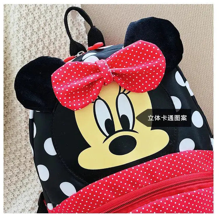 Mickey And Minnie Floral Denim Backpack Disney Kids Bag