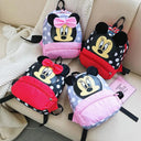 Mickey & Minnie Floral Denim Backpack Disney Kids Bag